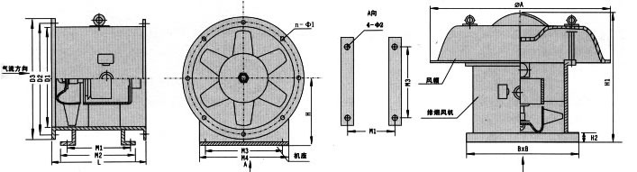 消防高溫雙速軸流排煙風(fēng)機(jī)性能參數(shù)