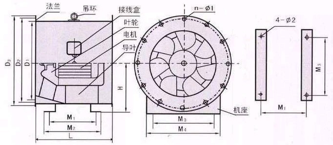 SWF混流式風機安裝方式